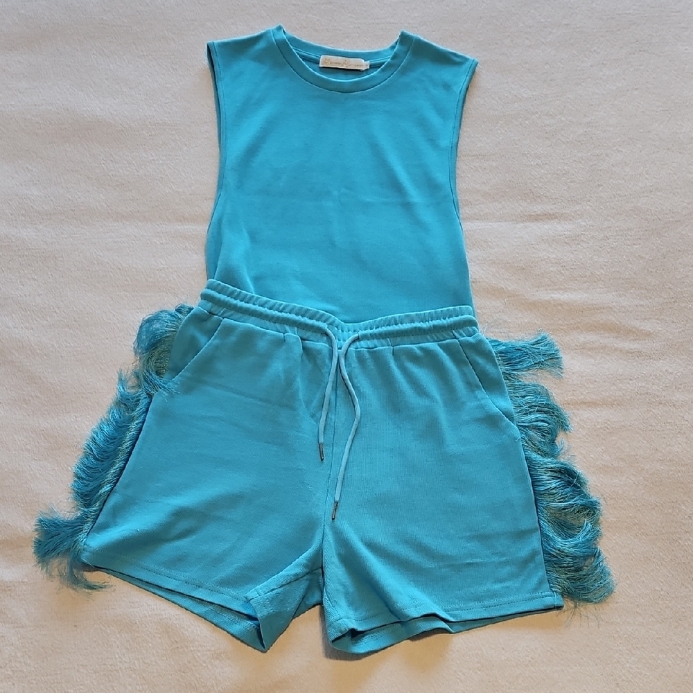 Fringe Shorts Set